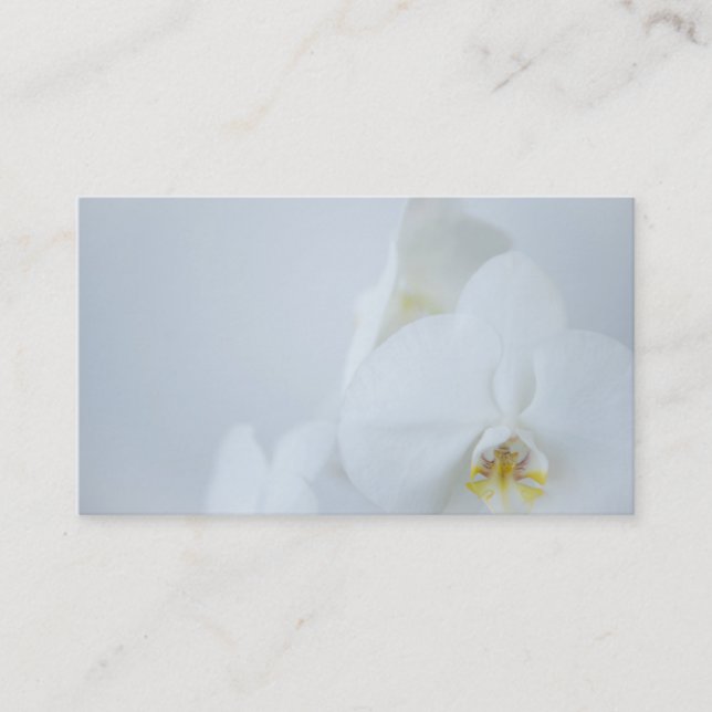 Business Card White Orchids (Front)
