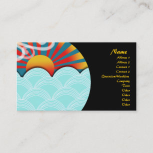 Business Card, wind water and buddha Business Card