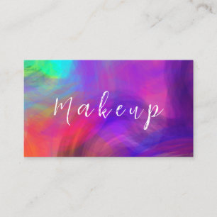 Business card with a bright background