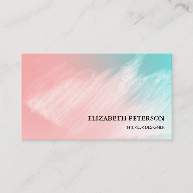 Business card with background bright style (Front)