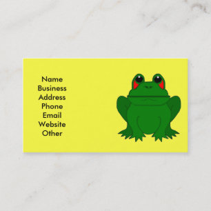 Business Card with Big Frog