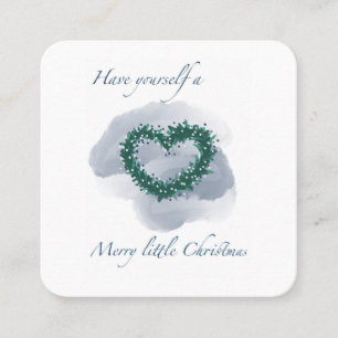 Business Card with Christmas illustration