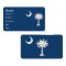 Business Card with Flag of South Carolina U.S.A.