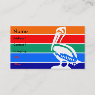 Business Card with Flag of St. Petersburg