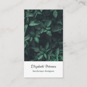 Business card with flower background