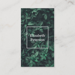 Business card with flower background