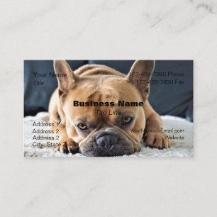 Business Card with French Bull Dog- HAMbyWG