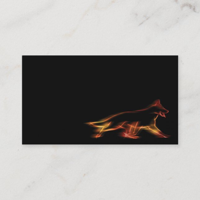 Business Card with German Shepherd Dog (Front)