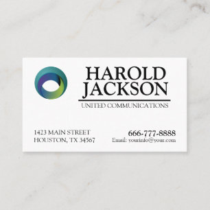Business Card With Logo And Personalised Text