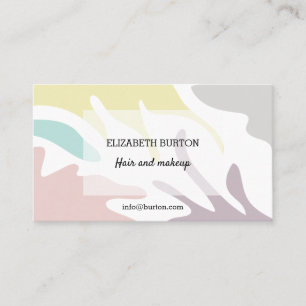 Business card with modern background.