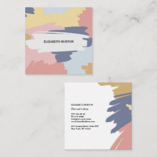 Business card with modern groovy background.