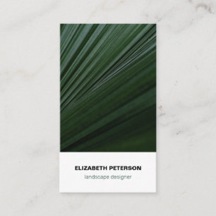 Business card with nature background