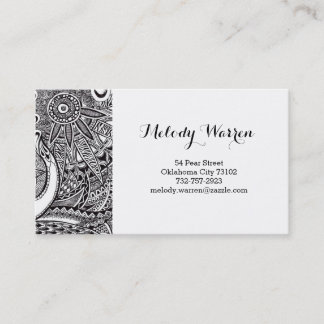 Business Card with Ornament