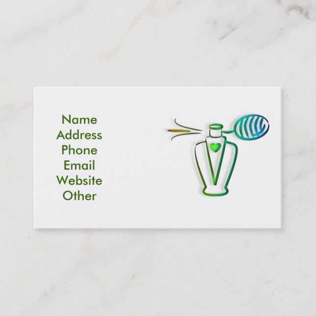 Business Card with Perfume (Front)