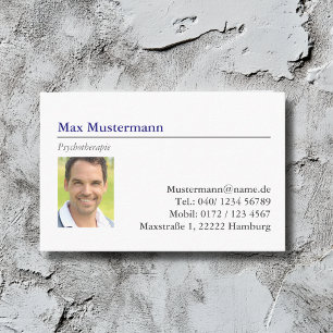 Business card with photo