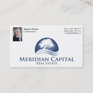 Business Card with Photo- Standard White Finish