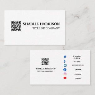 Business Card with QR Code