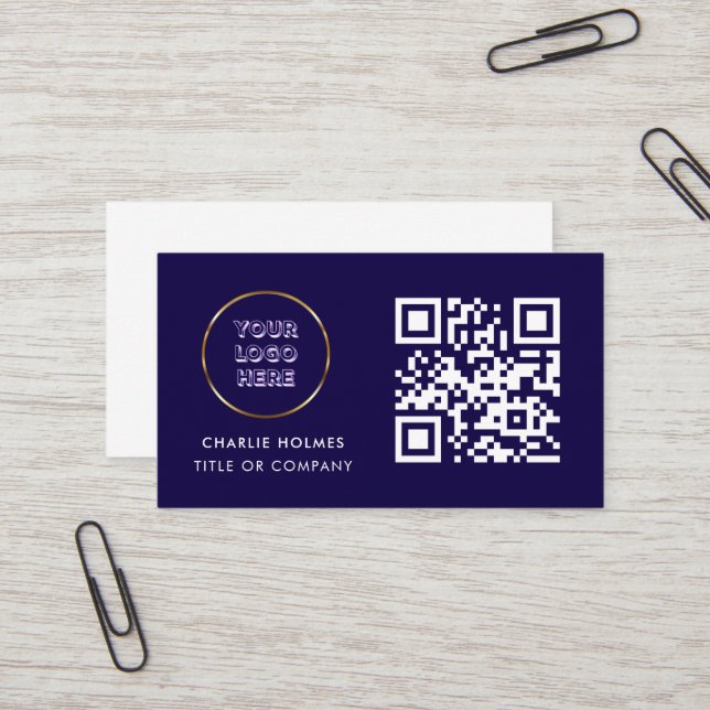 Business Card with QR Code  (Front/Back In Situ)