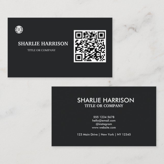 Business Card with QR Code (Front/Back)