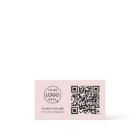 Business Card with QR Code | Blush Pink Design