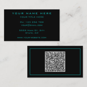 Business Card with QR Code - Choose Colours