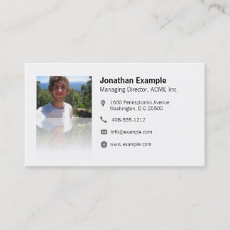 Business Card with QR Code & Game Effect