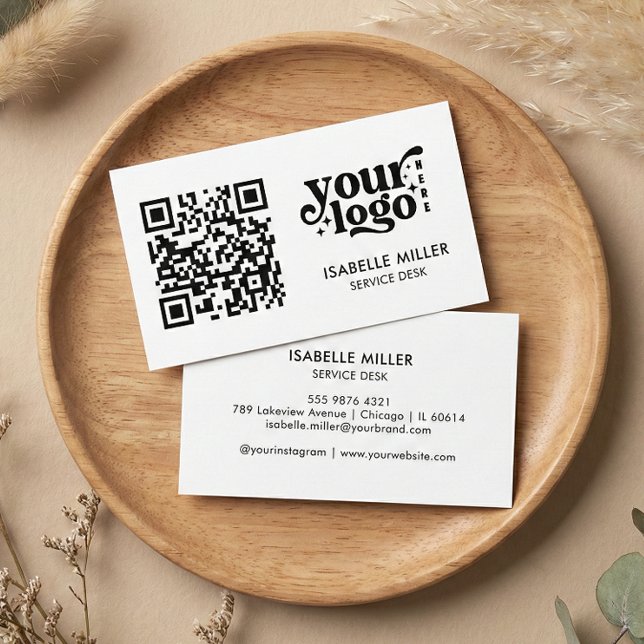 Business Card with QR Code | Simple Modern Design (Business Card with QR Code | Simple Modern Design)