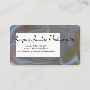 Business Card with Retro Tie Dye Background