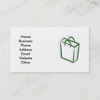 Business Card with Shopping Bag