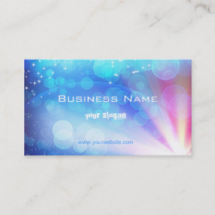 Business card with stunning abstract light