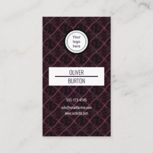 Business card with texture background