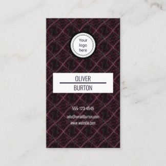 Business card with texture background