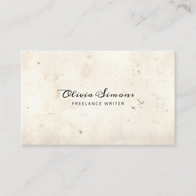 Business Card with vintage frame (Front)