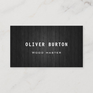 Business card with wood texture.