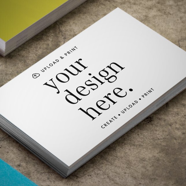 Business Card Your Design Upload (Possibilities are endless with this fully editable business card template.)
