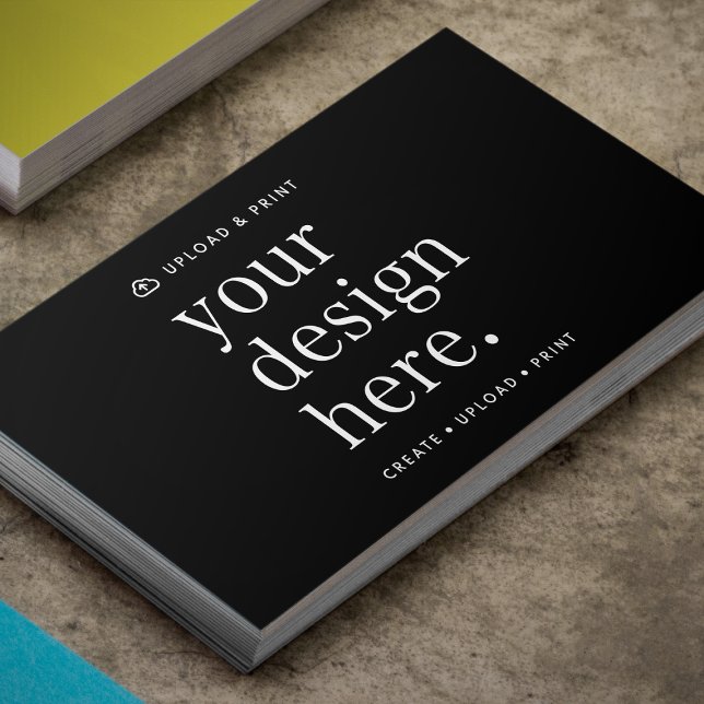 Business Card Your Design Upload (Your own card creation, simply upload your photo or design artwork from Photoshop, Canva & more!)