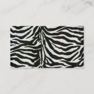Business Card Zebra Print