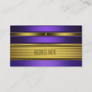 Business Card Zizzago Purple Old Gold