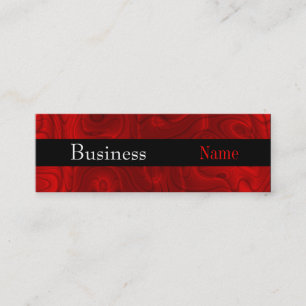 Business Card Zizzago Rich Red Silk
