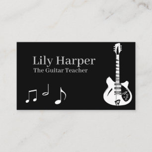 Business CardGuitar Teacher Electric & Acoustic Calling Card