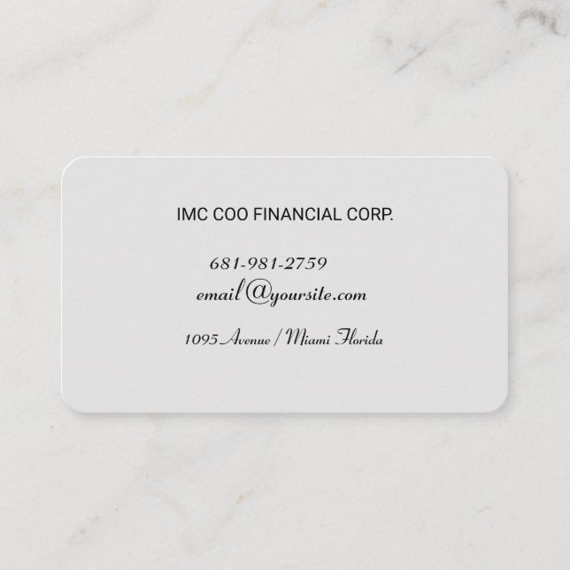 Business Cards (Back)