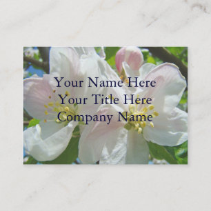 Business Cards Apple Tree Blossoms Flowers