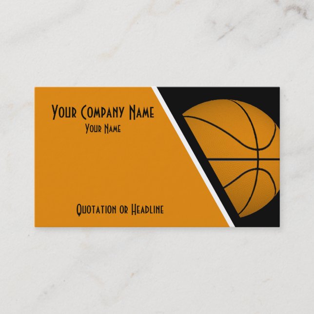 Business Cards Basketball (Front)