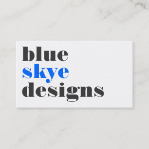 business cards > blue skye  [blue : charcoal]