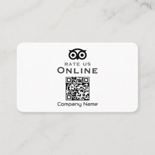 Business Cards Business Review QR Display