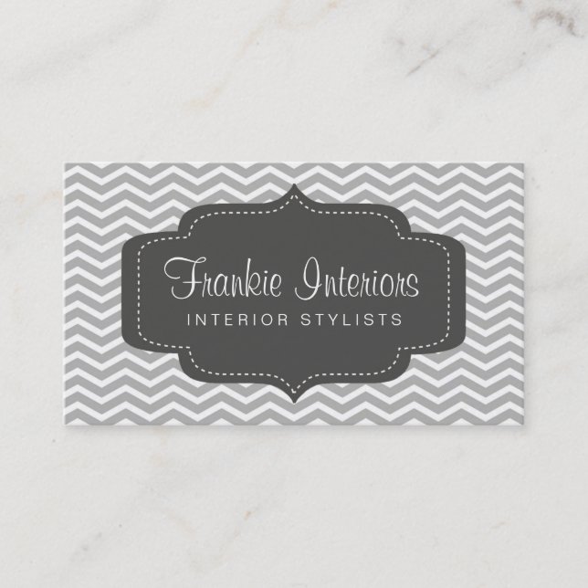business cards > chevron2 [charcoal:grey] (Front)