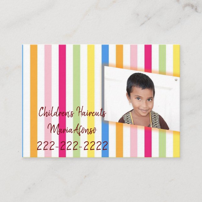 Business Cards, Children's Haircuts Business Cards (Front)