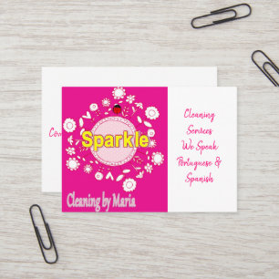 Business Cards, Cleaning Lady  Card
