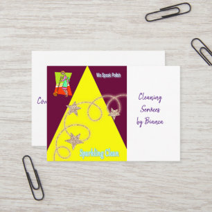 Business Cards, Cleaning Lady  Card
