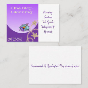 Business Cards, Cleaning Lady  Card
